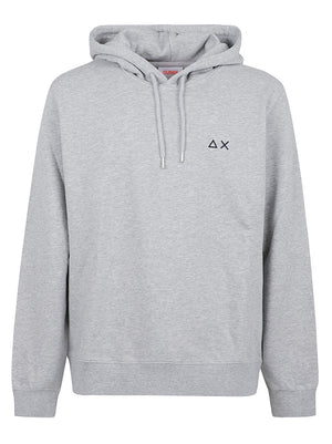 FELPA UOMO CON CAPPUCCIO BASIC - SUN68 F46104 06 Grigio chiaro SUN68 