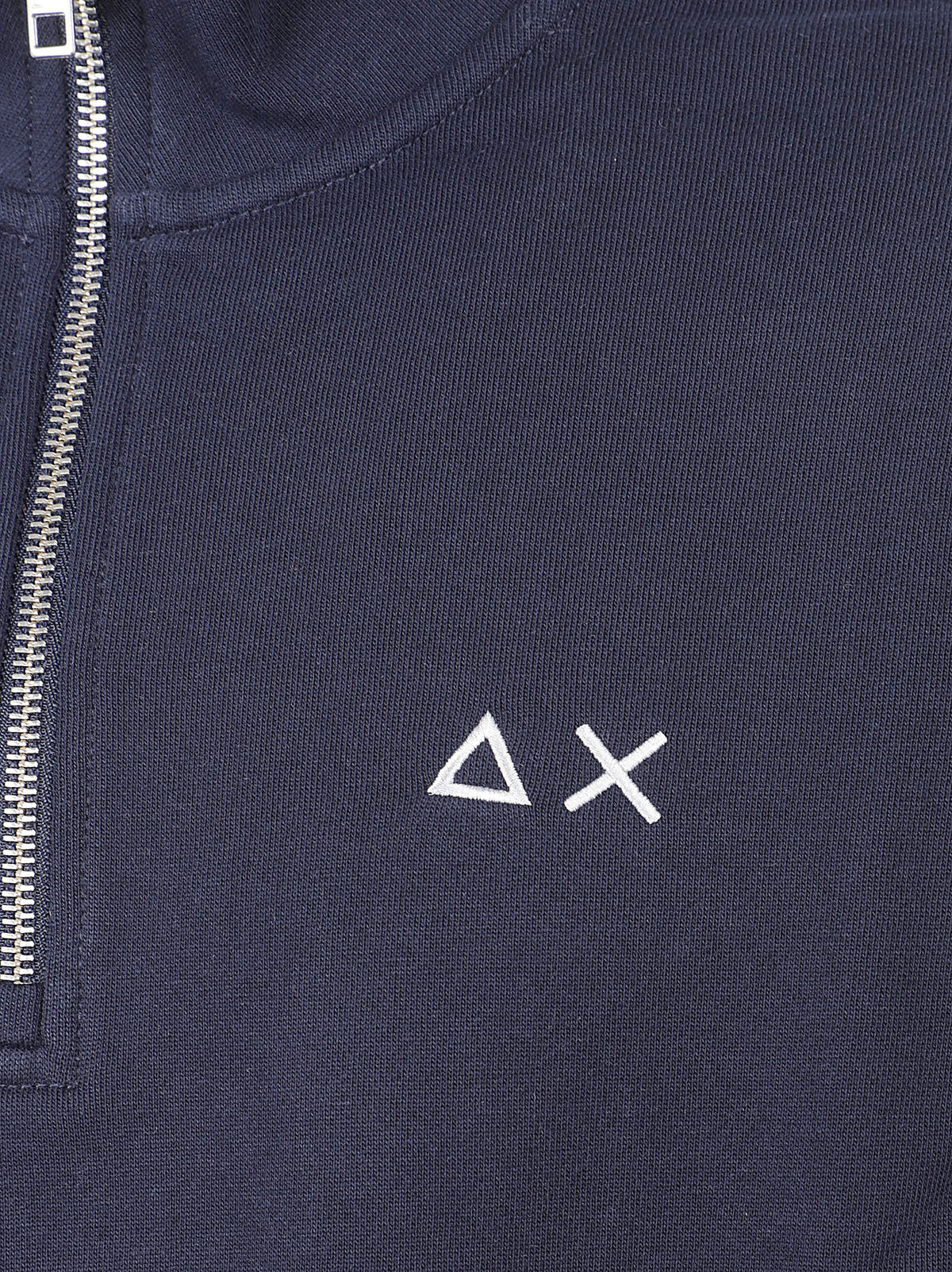 FELPA UOMO MEZZA ZIP BASIC - SUN68 F46107 07 NAVY BLUE SUN68 