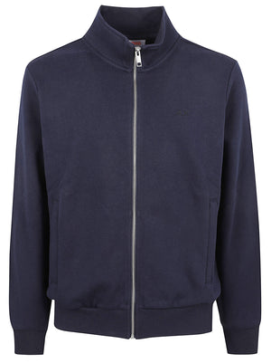 FELPA UOMO TRACKZIP CONTRAST - SUN68 F46114 07 NAVY BLUE SUN68 