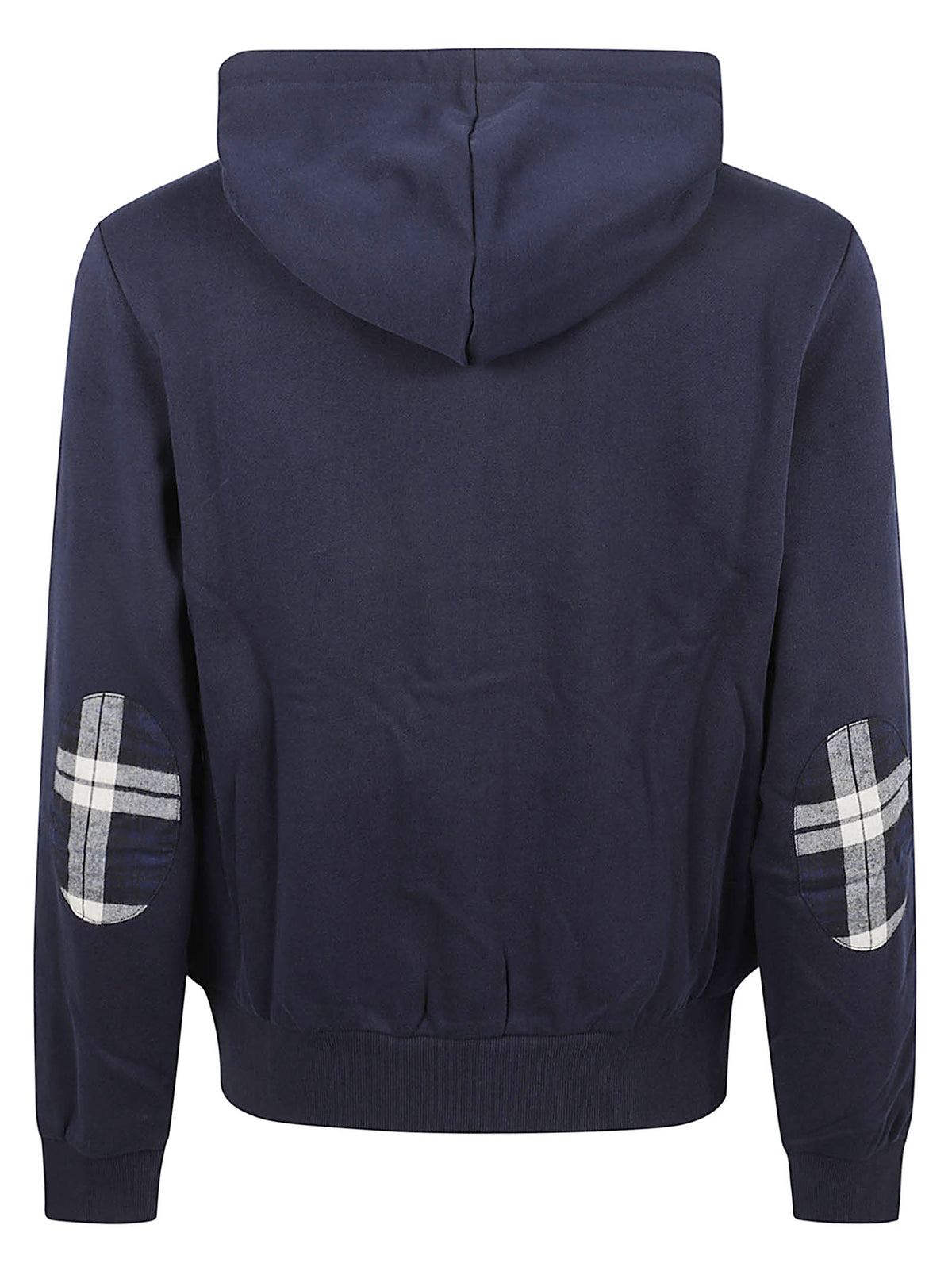 FELPA UOMO CON CAPPUCCIO CONTRAST - SUN68<BR/> F46115 07 NAVY BLUE SUN68 