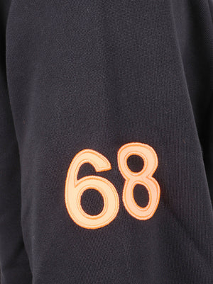 FELPA UOMO CON CAPPUCCIO FLUO - SUN68 F46128 11 Nero SUN68 