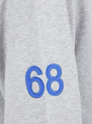FELPA GIROCOLLO UOMO FLUO BASIC - SUN68 F46130 06 Grigio chiaro SUN68 
