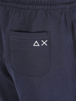 PANTALONI JOGGING UOMO BASIC - SUN68 <BR/> F46135 07 NAVY BLUE SUN68 