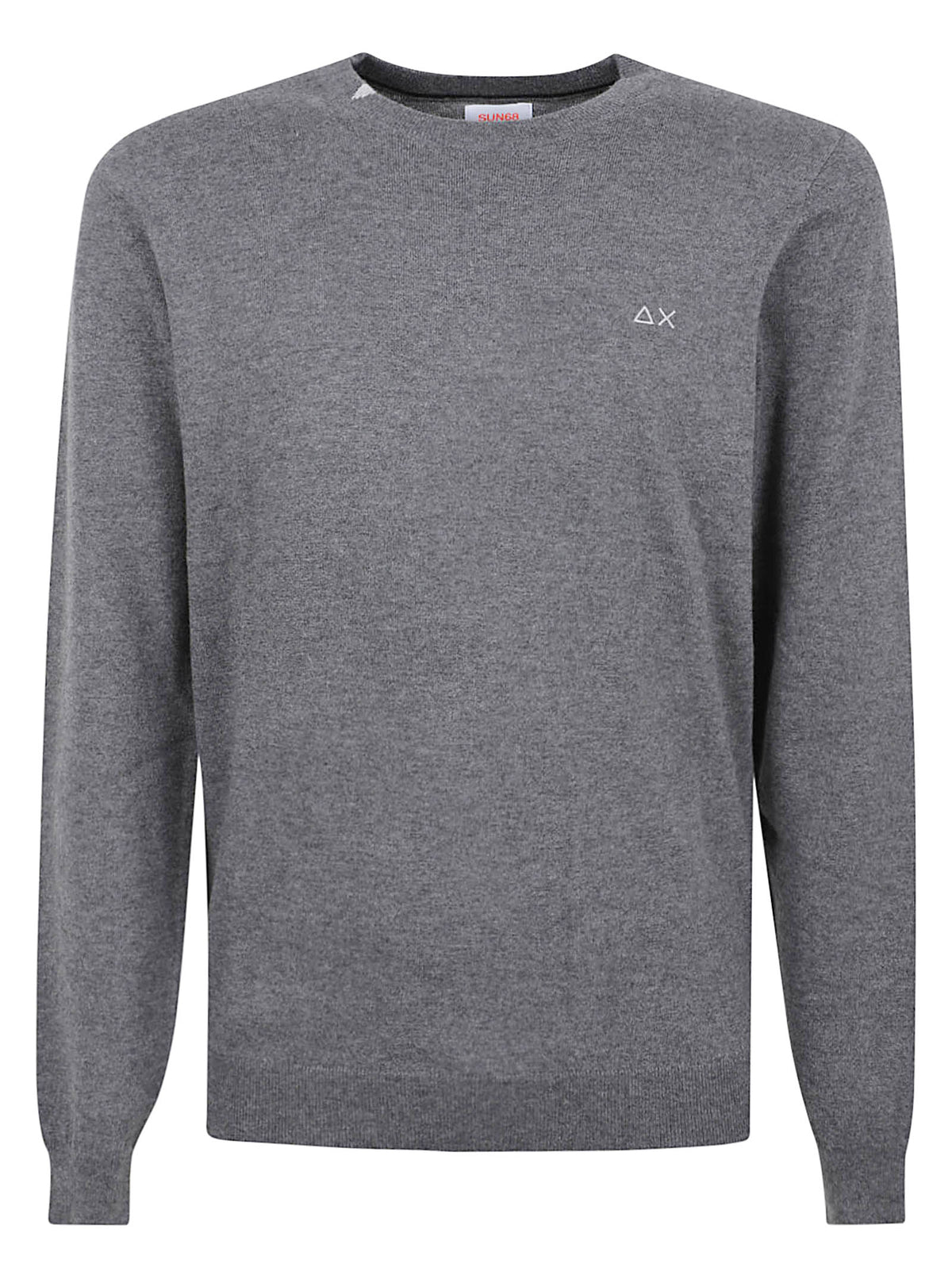 MAGLIONE GIROCOLLO UOMO BASIC - SUN68 K46101 47 Grigio scuro SUN68 