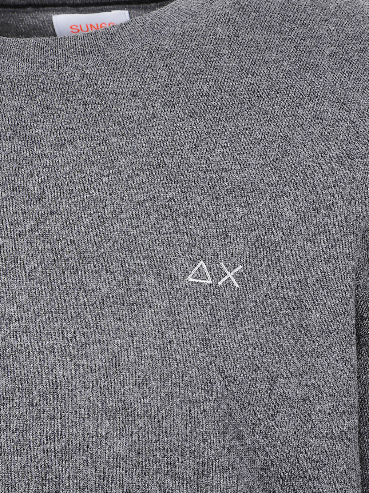 MAGLIONE GIROCOLLO UOMO BASIC - SUN68 K46101 47 Grigio scuro SUN68 