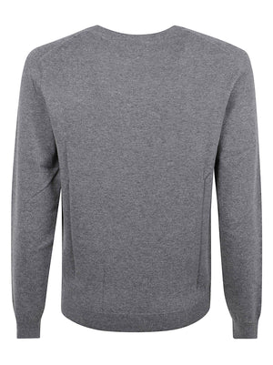 MAGLIONE GIROCOLLO UOMO BASIC - SUN68 K46101 47 Grigio scuro SUN68 