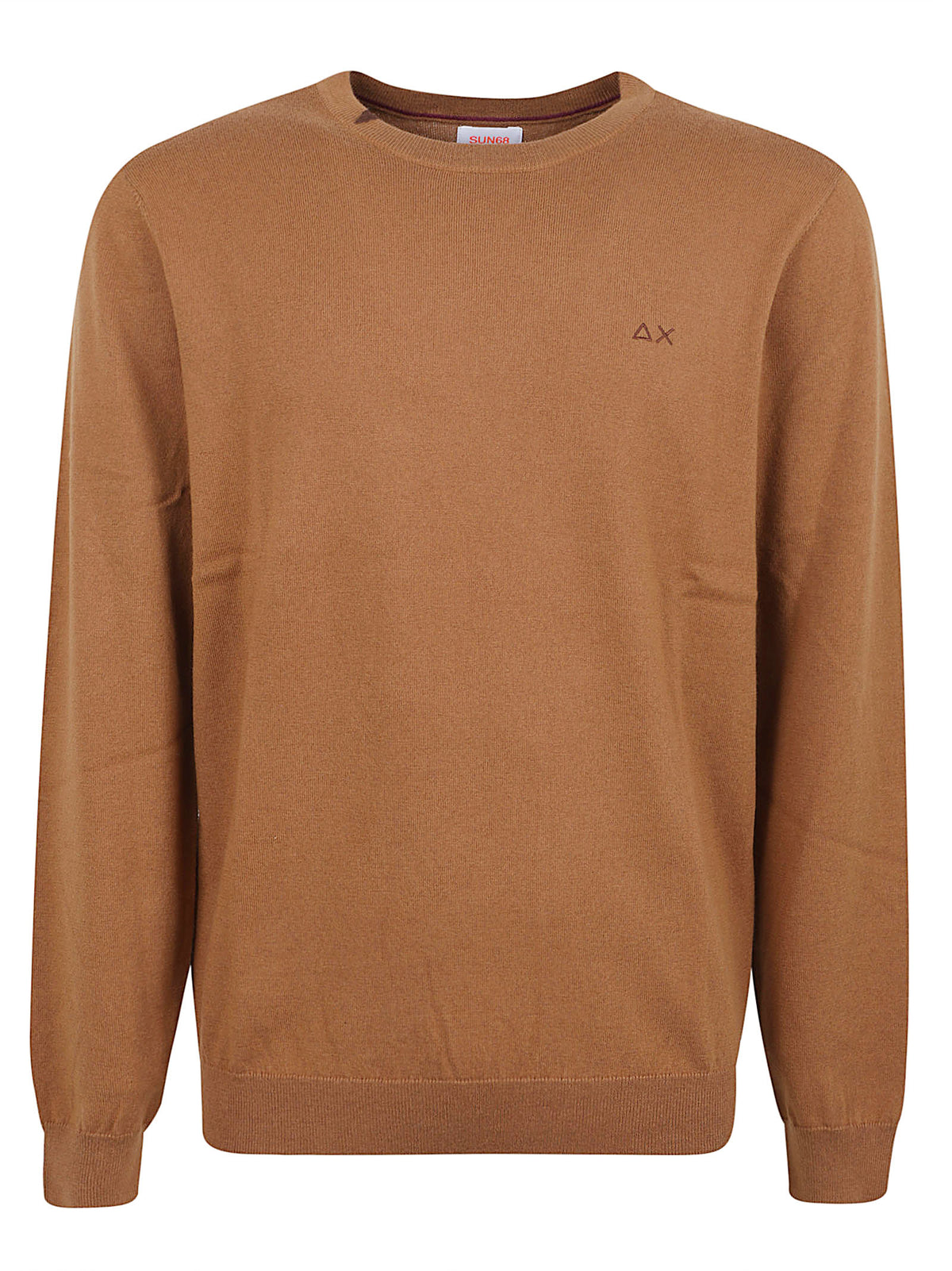MAGLIONE GIROCOLLO UOMO BASIC - SUN68 K46101 71 CACAO SUN68 