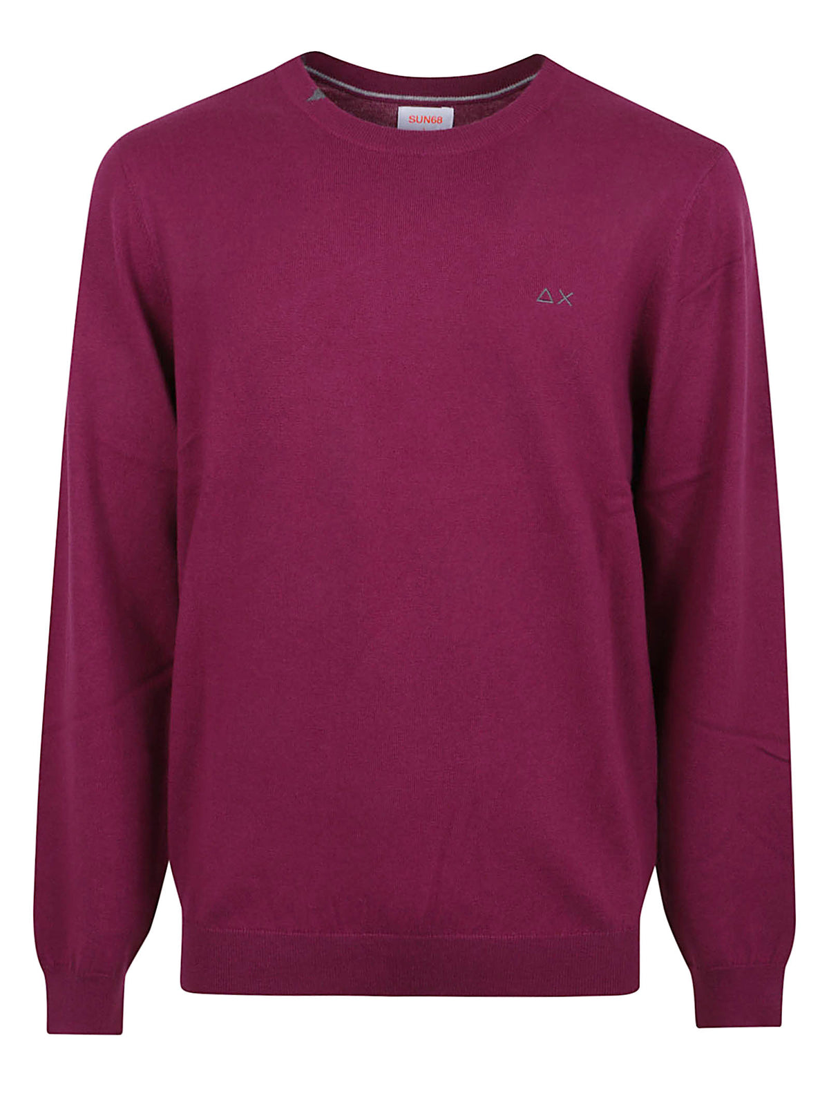 MAGLIONE GIROCOLLO UOMO BASIC - SUN68 K46101 72 Ciclamino SUN68 