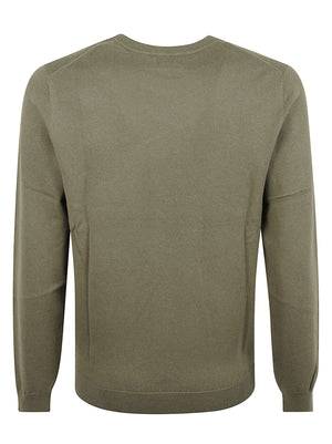 MAGLIONE GIROCOLLO UOMO  BASIC - SUN68 K46101 74 MILITARE SCURO SUN68 