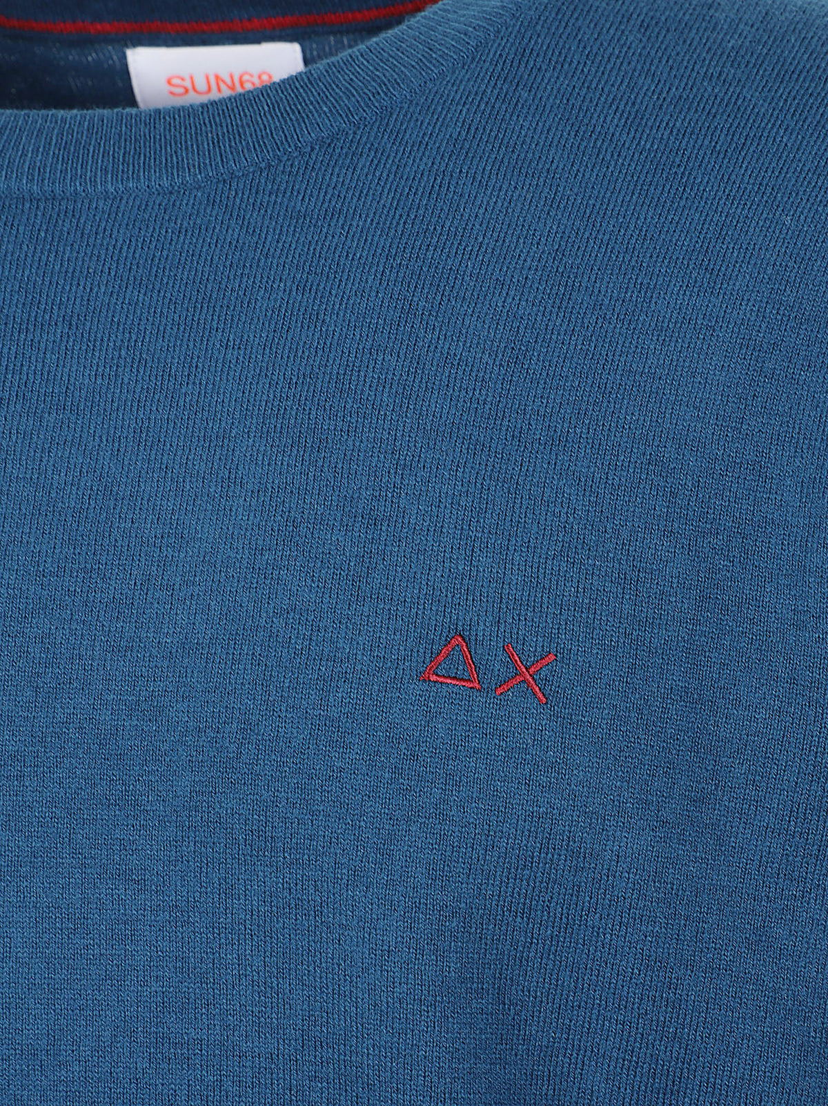 MAGLIONE GIROCOLLO uomo BASIC - SUN68 K46101 78 Petrolio SUN68 