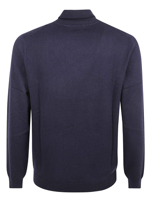 MAGLIONE UOMO A COLLO ALTO BASIC - SUN68 K46102 07 NAVY BLUE SUN68 