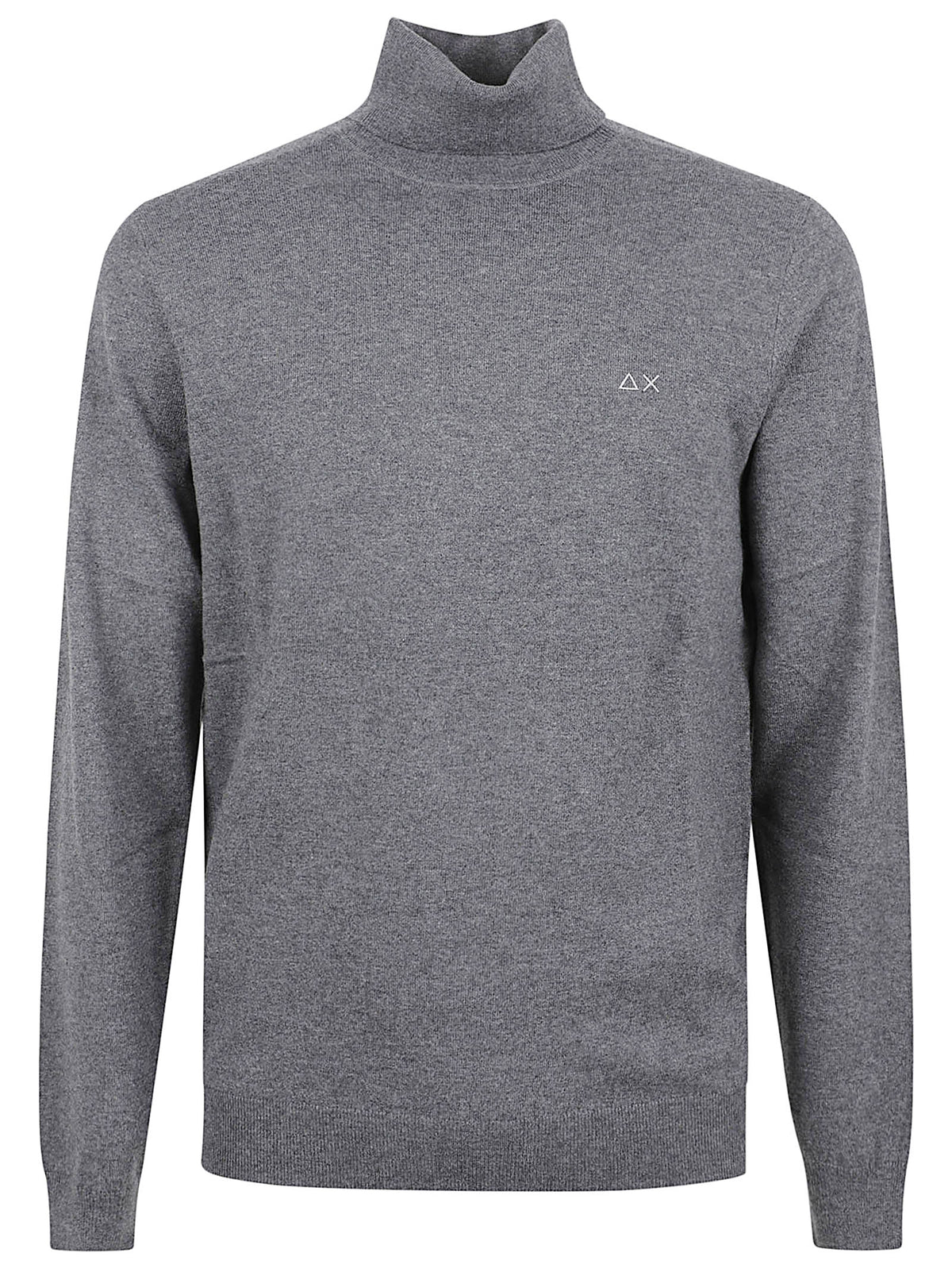 MAGLIONE UOMO A COLLO ALTO BASIC - SUN68 K46102 47 Grigio scuro SUN68 