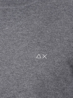 MAGLIONE UOMO A COLLO ALTO BASIC - SUN68 K46102 47 Grigio scuro SUN68 