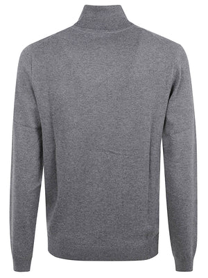 MAGLIONE UOMO A COLLO ALTO BASIC - SUN68 K46102 47 Grigio scuro SUN68 