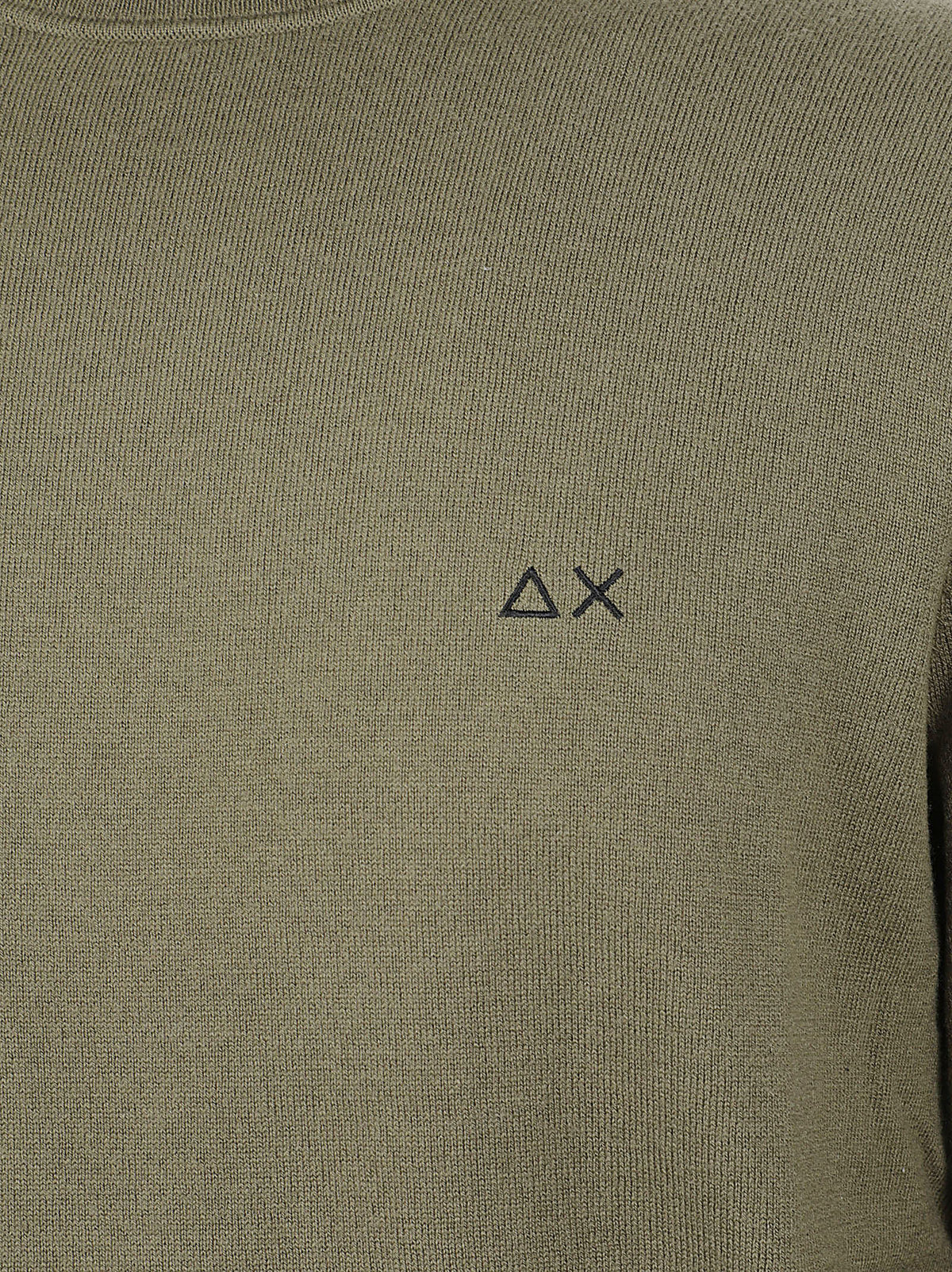 MAGLIONE UOMO A COLLO ALTO BASIC - SUN68 K46102 74 MILITARE SCURO SUN68 