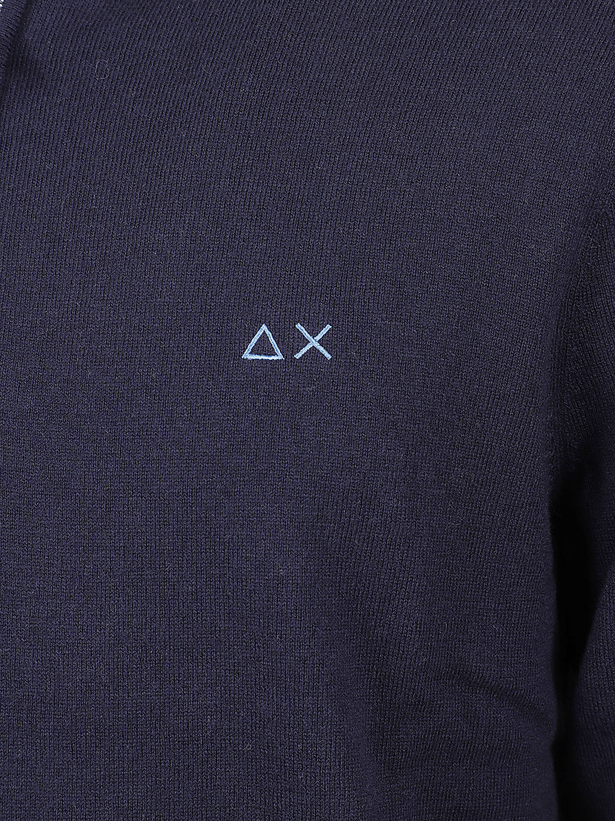 MAGLIONE UOMO MEZZA ZIP BASIC - SUN68 K46103 07 NAVY BLUE SUN68 