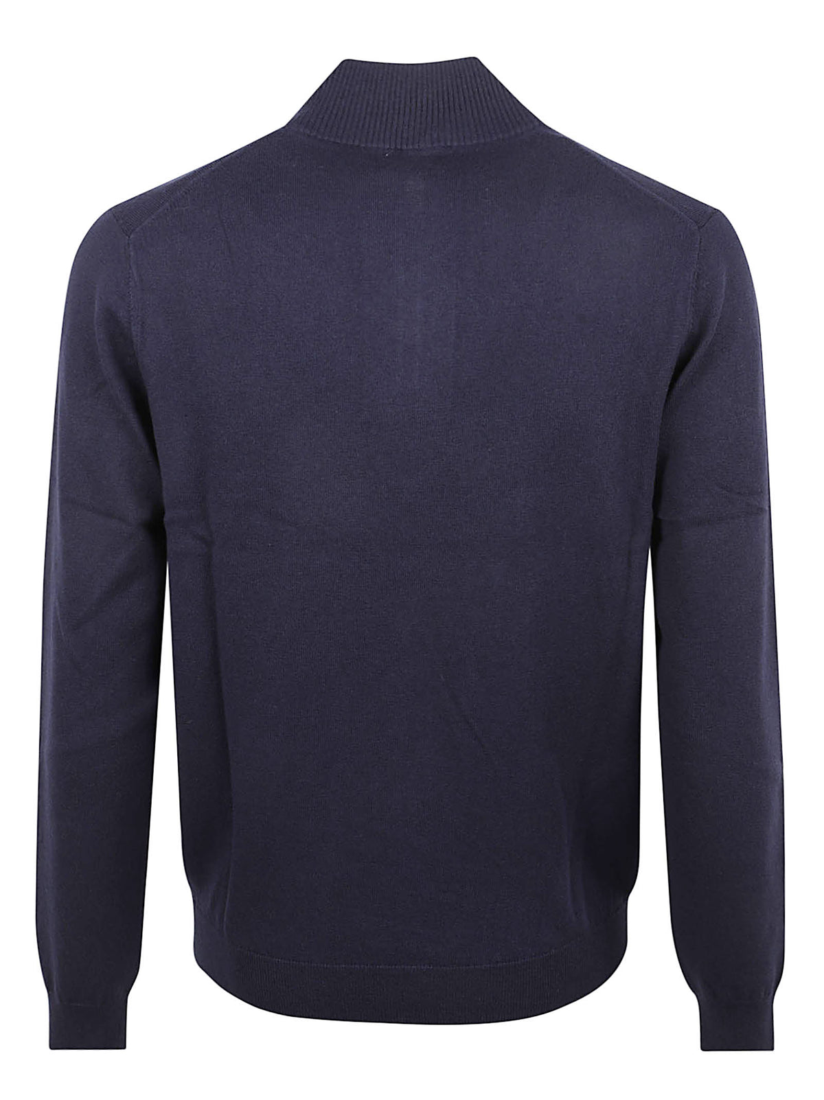 MAGLIONE UOMO MEZZA ZIP BASIC - SUN68 K46103 07 NAVY BLUE SUN68 