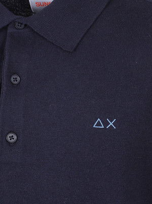 POLO UOMO IN MAGLIA BASIC - SUN68 K46105 07 NAVY BLUE SUN68 