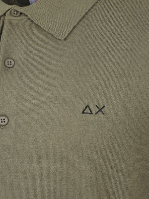 POLO UOMO IN MAGLIA BASIC - SUN68 K46105 74 MILITARE SCURO SUN68 