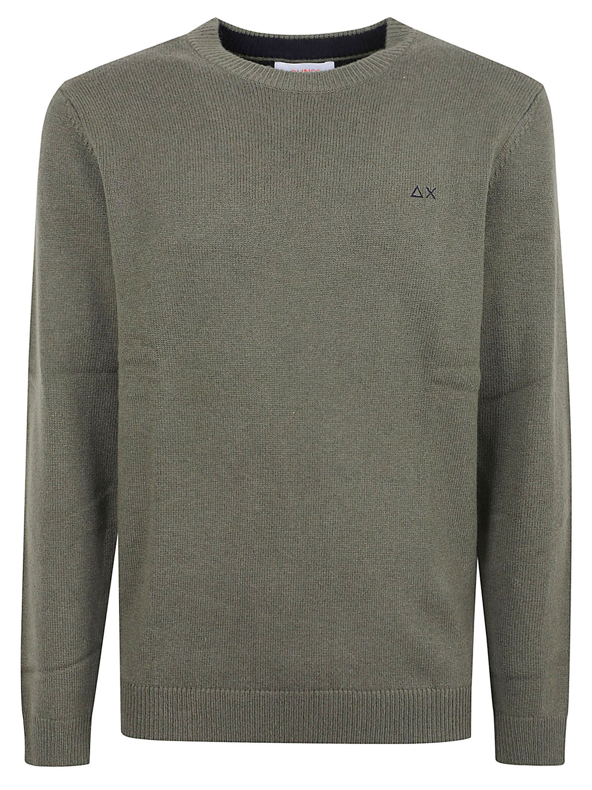 MAGLIONE GIROCOLLO UOMO WARM WOOL - SUN68 K46112 74 MILITARE SCURO SUN68 