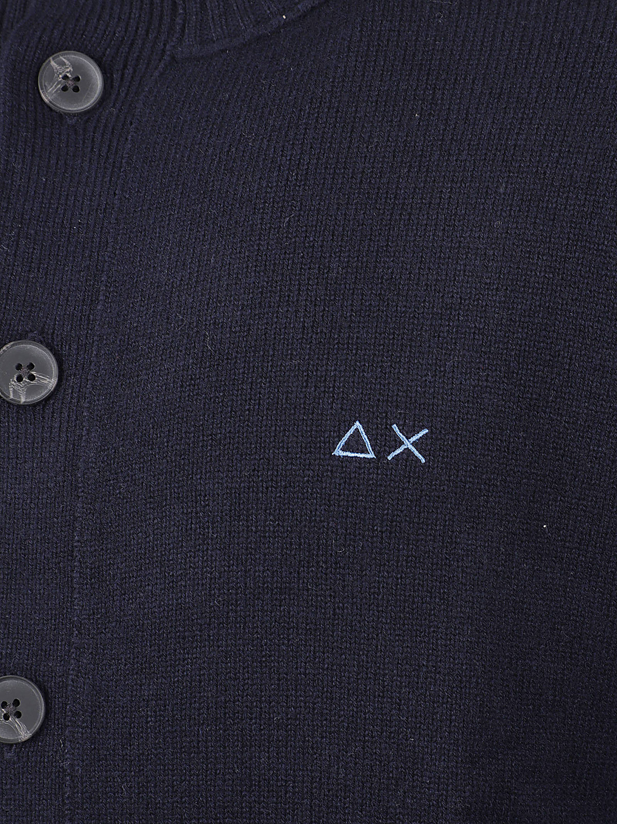 CARDIGAN UOMO BUTTONS WARM WOOL - SUN68 K46113 07 NAVY BLUE SUN68 
