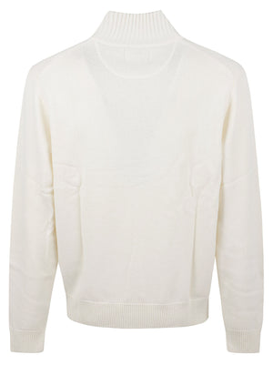 CARDIGAN UOMO TRACKZIP WARM WOO - SUN68<BR/> K46114 31 BIANCO PANNA SUN68 