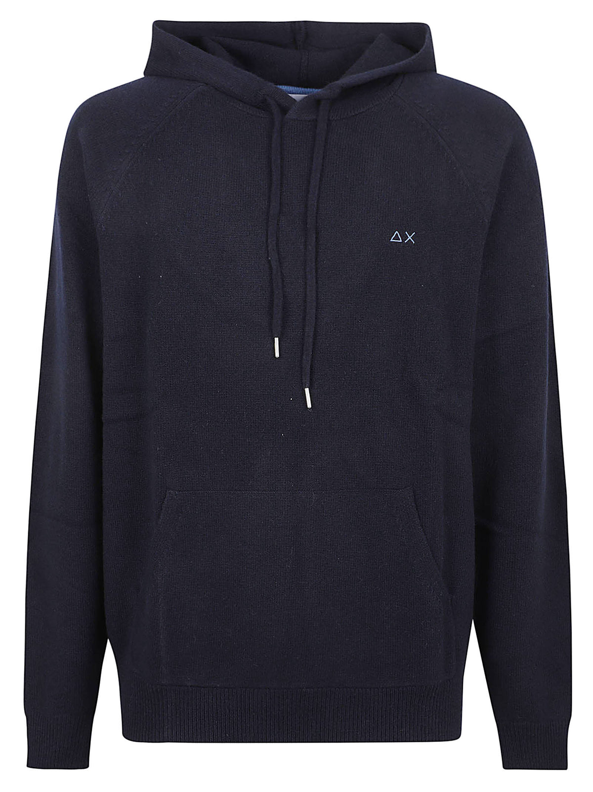 MAGLIA CON CAPPUCCIO UOMO WARM WOOL - SUN68<BR/> K46115 07 NAVY BLUE SUN68 