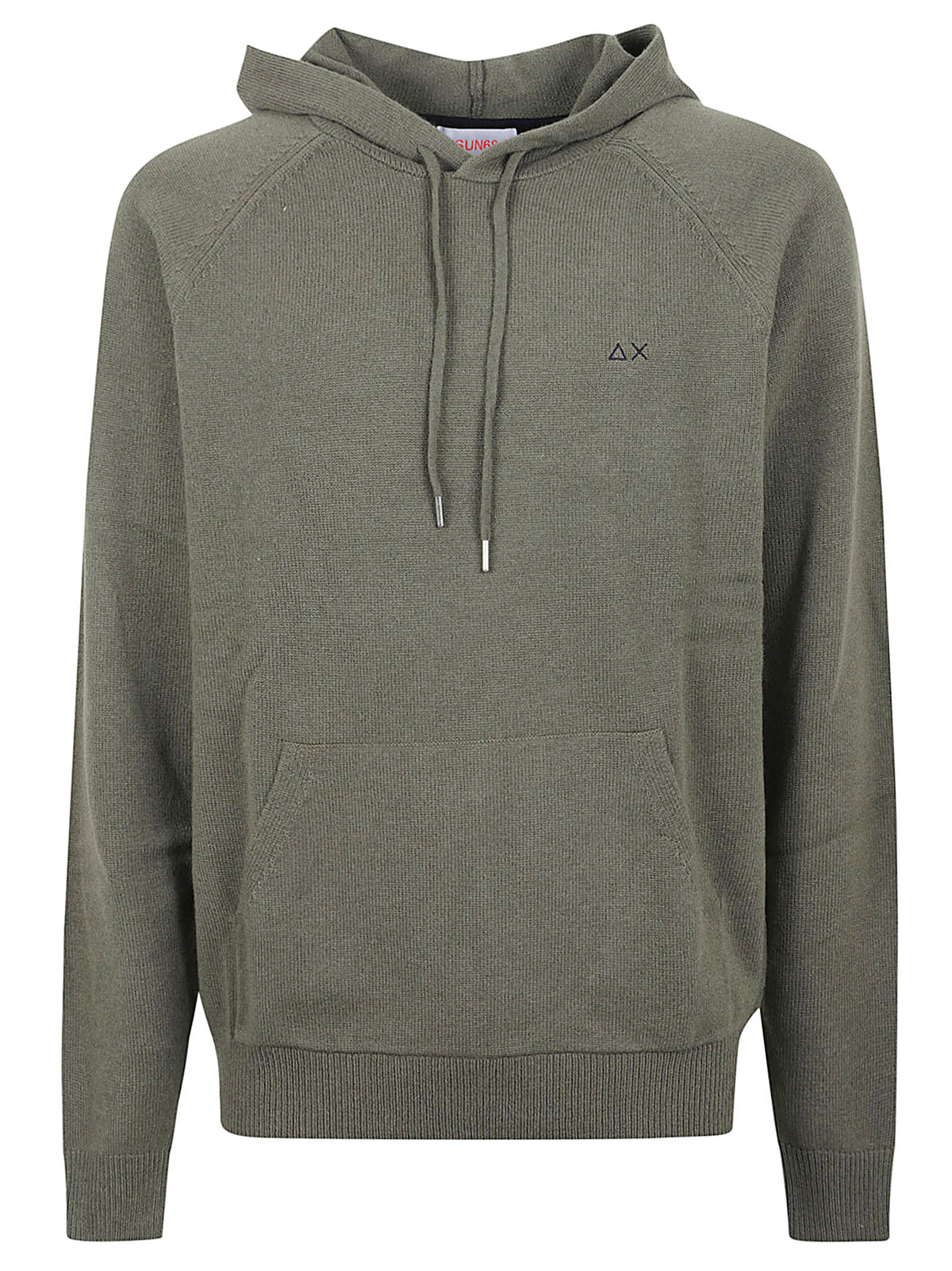 MAGLIA CON CAPPUCCIO UOMO WARM WOOL - SUN68<BR/> K46115 74 MILITARE SCURO SUN68 