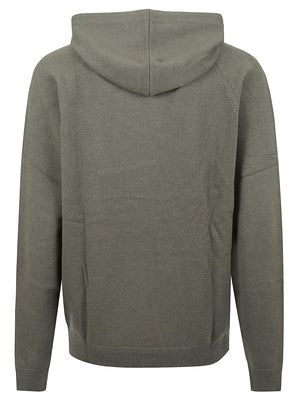 MAGLIA CON CAPPUCCIO UOMO WARM WOOL - SUN68<BR/> K46115 74 MILITARE SCURO SUN68 