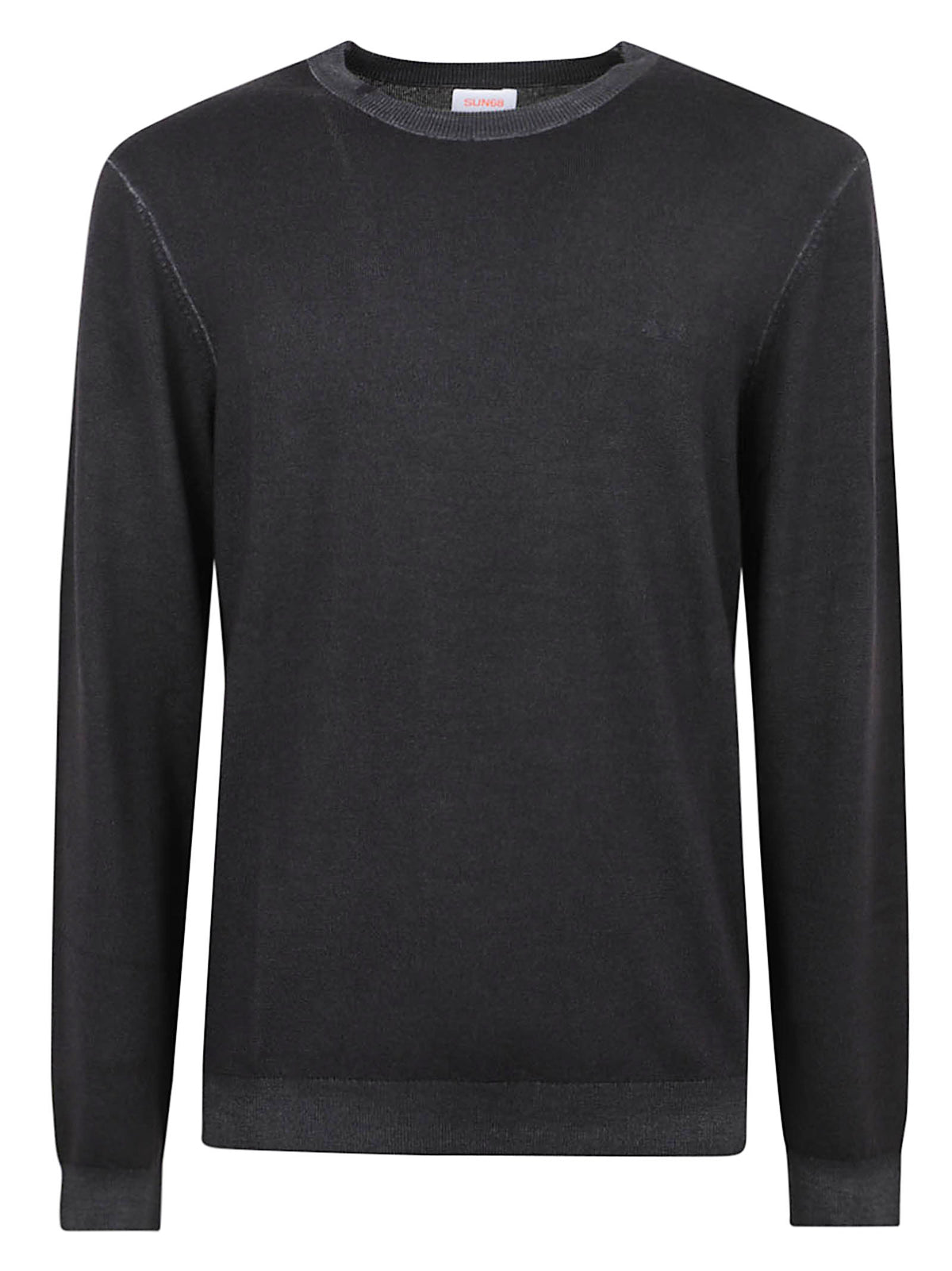 MAGLIONE GIROCOLLO UOMO VINTAGE DYED - SUN68 K46129 11 Nero SUN68 