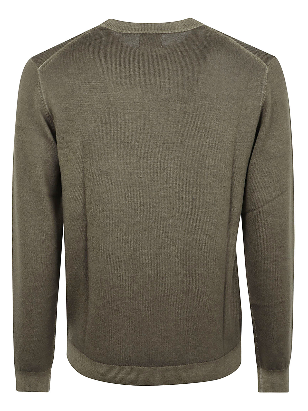 MAGLIONE GIROCOLLO UOMO VINTAGE DYED - SUN68<BR/> K46129 74 MILITARE SCURO SUN68 
