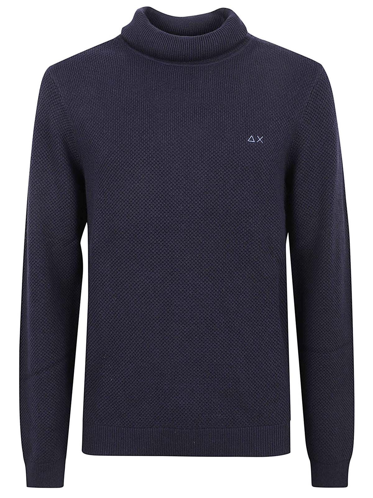 MAGLIONE UOMO A COLLO ALTO RICE KNITWAY - SUN68 K46135 07 NAVY BLUE SUN68 