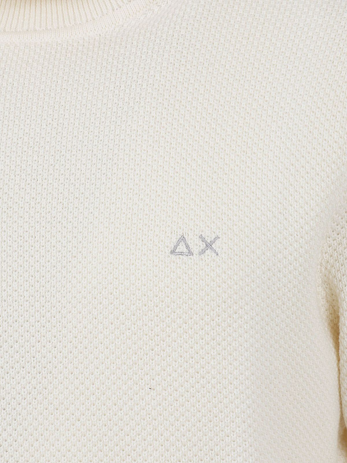 MAGLIONE UOMO A COLLO RICE KNITWAY - SUN68 K46135 31 BIANCO PANNA SUN68 