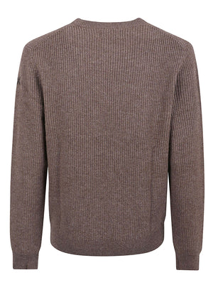 MAGLIONE GIROCOLLO UOMO ENGLISH RIB - SUN68 K46142 66 Tortora SUN68 