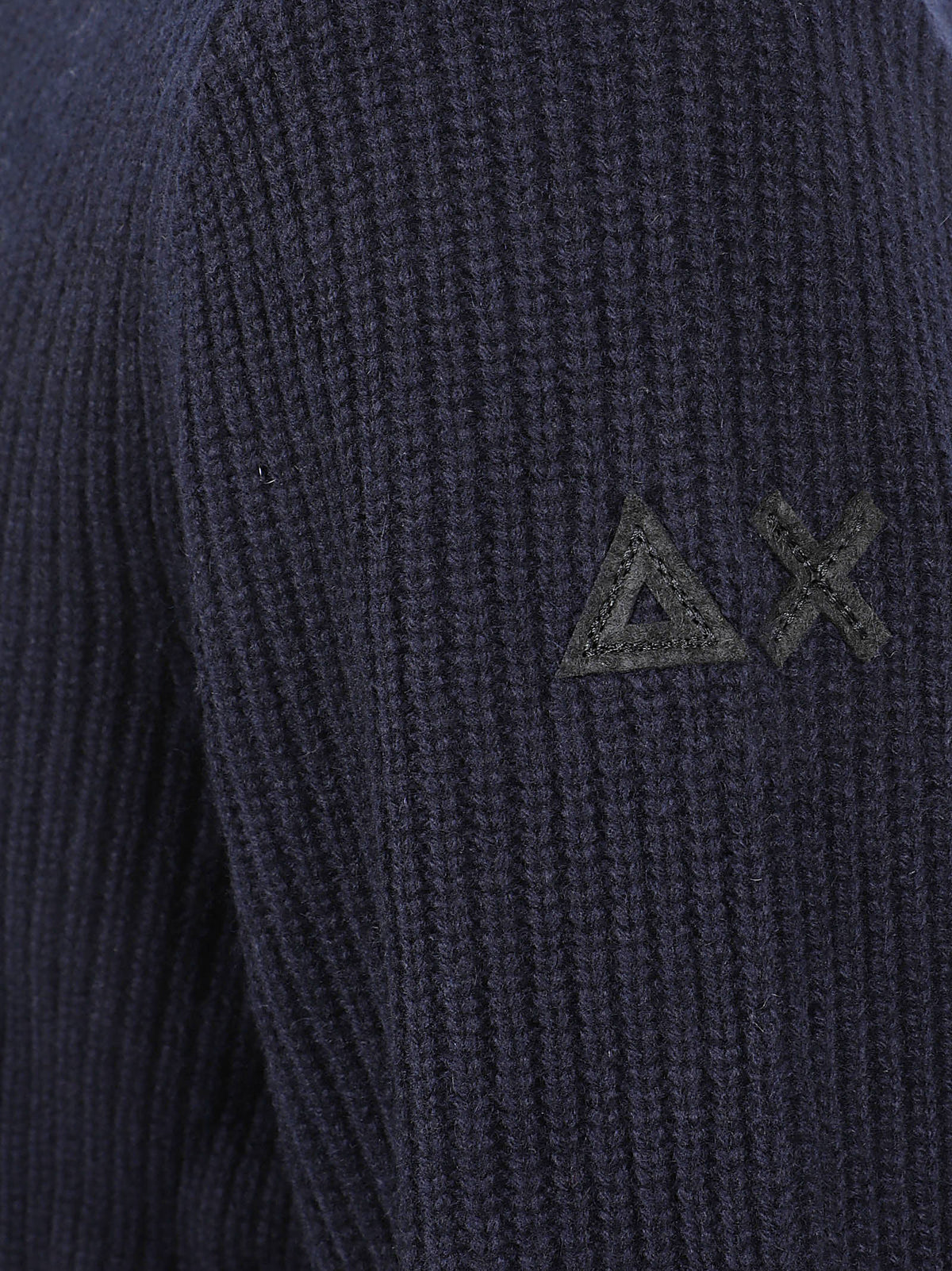 CARDIGAN UOMO ENGLISH RIB - SUN68 K46143 07 NAVY BLUE SUN68 