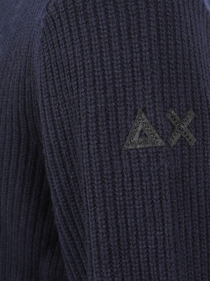 CARDIGAN UOMO ENGLISH RIB - SUN68 K46143 07 NAVY BLUE SUN68 