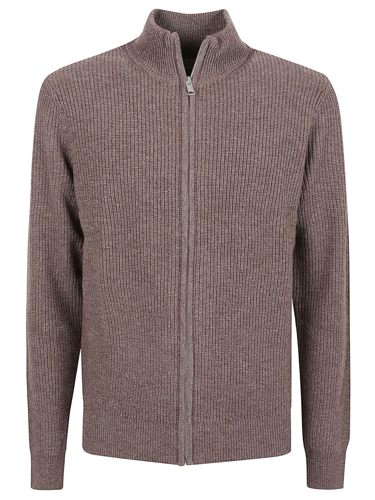 CARDIGAN UOMO TRACKZIP ENGLISH RIB - SUN68 K46143 66 Tortora SUN68 