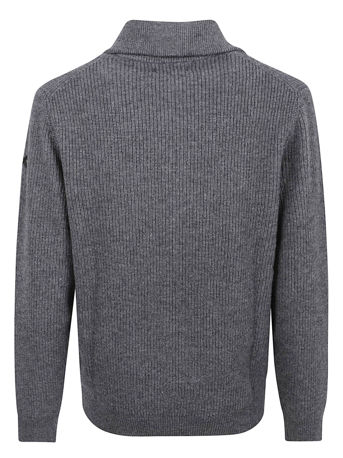 MAGLIONE UOMO MEZZA ZIP ENGLISH RIB  - SUN68 K46147 47 Grigio scuro SUN68 