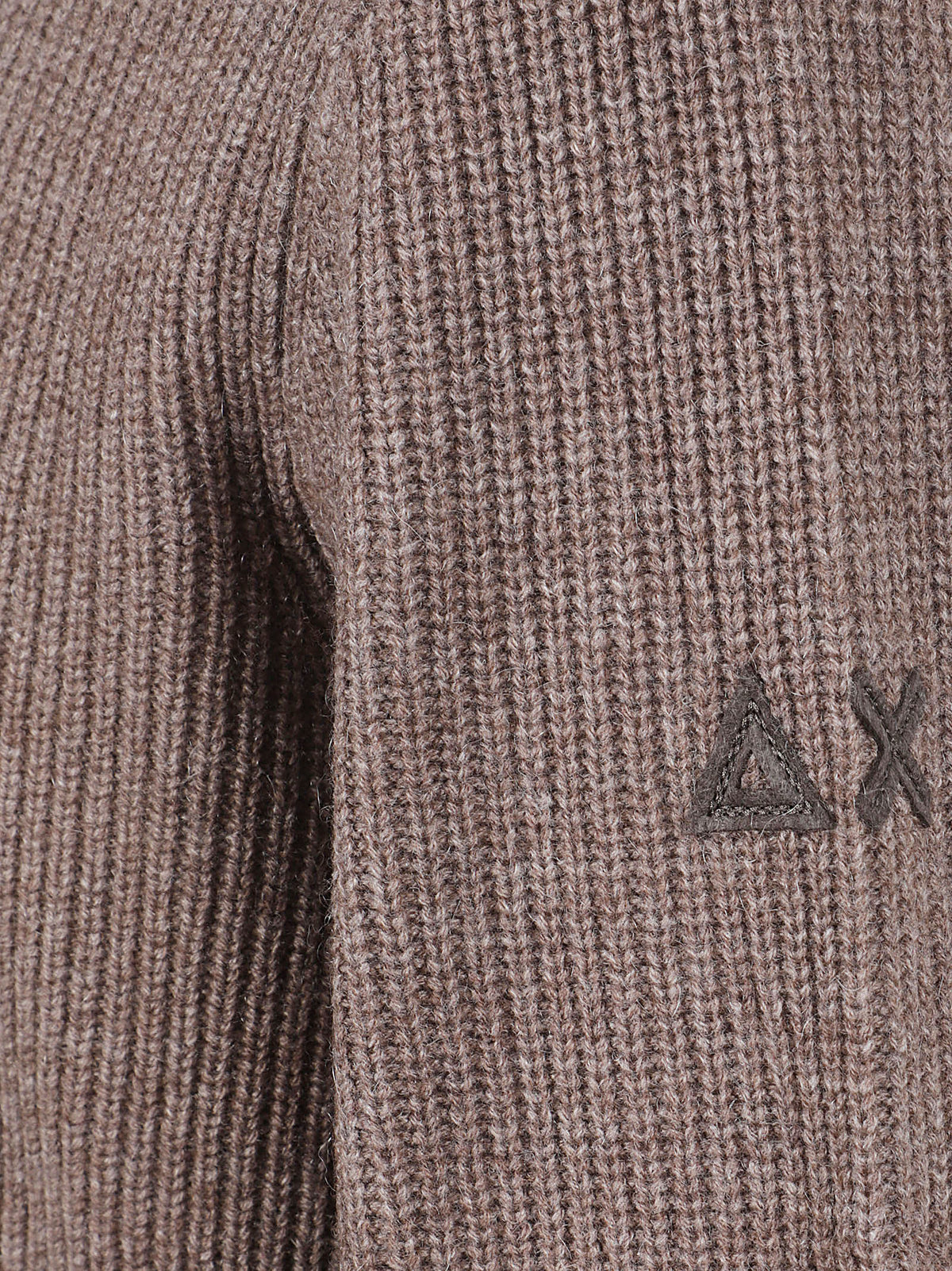 MAGLIONE UOMO MEZZA ZIP ENGLISH RIB  - SUN68 <BR/> K46147 66 Tortora SUN68 