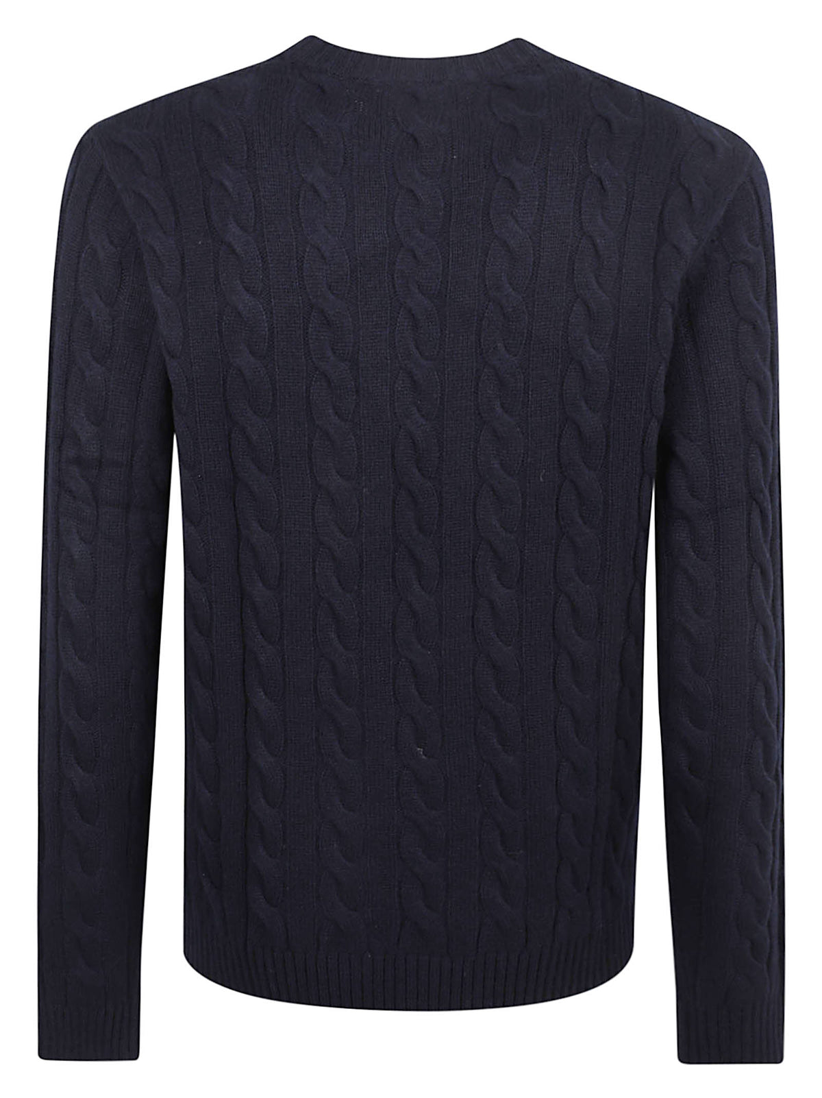 MAGLIONE GIROCOLLO UOMO CABLE KNIT - SUN68 K46150 07 NAVY BLUE SUN68 