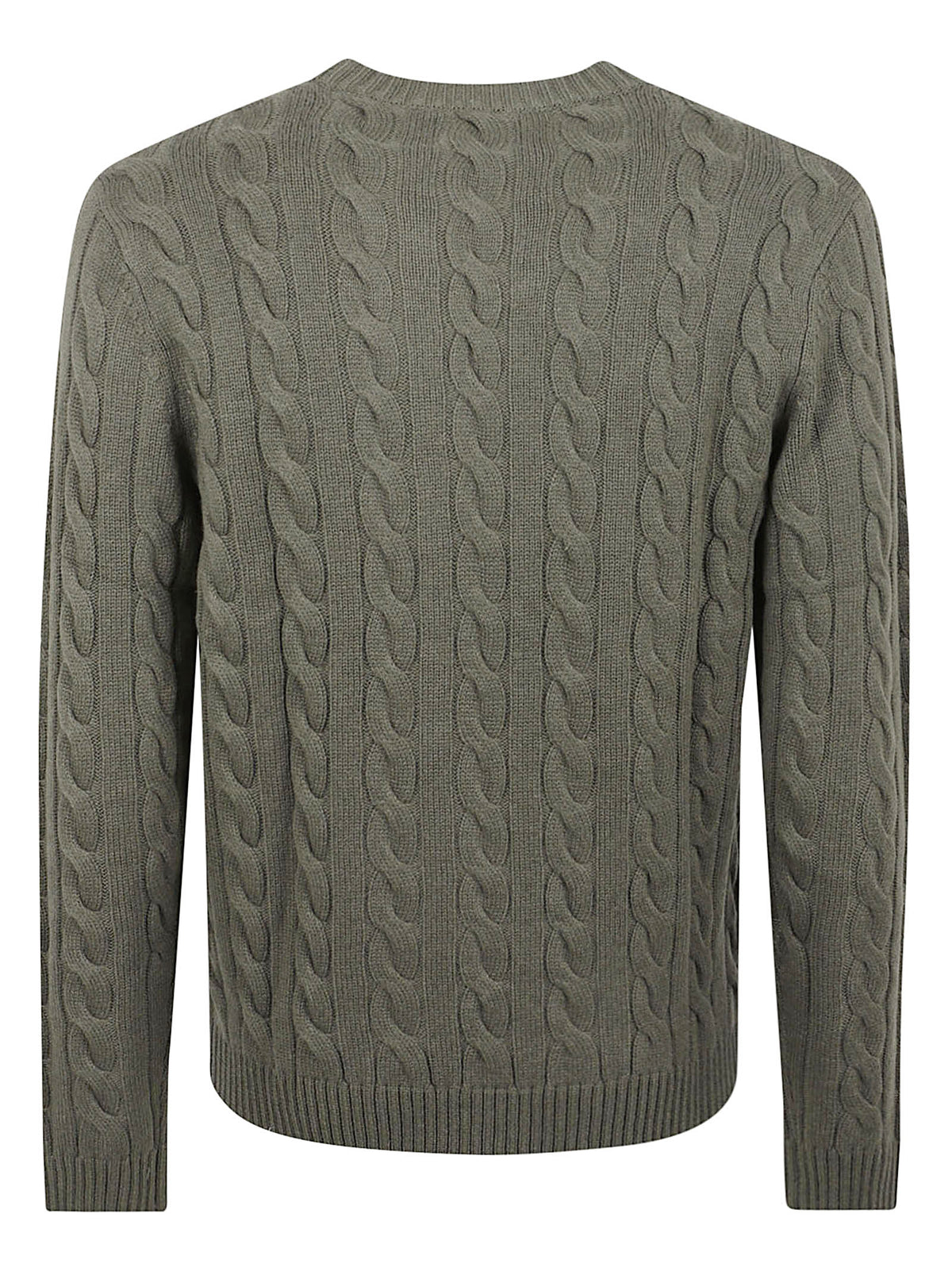 MAGLIONE GIROCOLLO UOMO CABLE KNIT - SUN68 K46150 74 MILITARE SCURO SUN68 