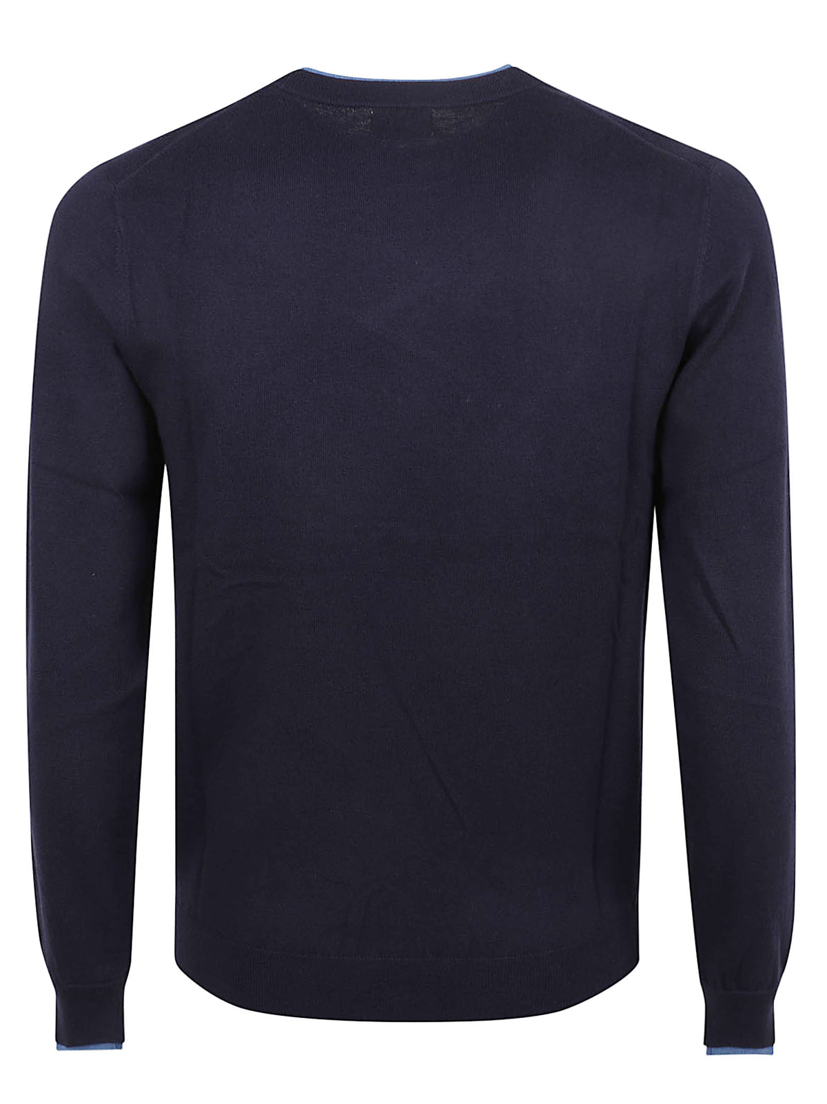 MAGLIONE GIROCOLLO UOMO DOUBLE RIB - SUN68 K46159 07 NAVY BLUE SUN68 
