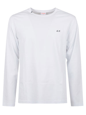 MAGLIA UOMO GIROCOLLO MANICA LUNGA - SUN68 T46105 01 Bianco SUN68 