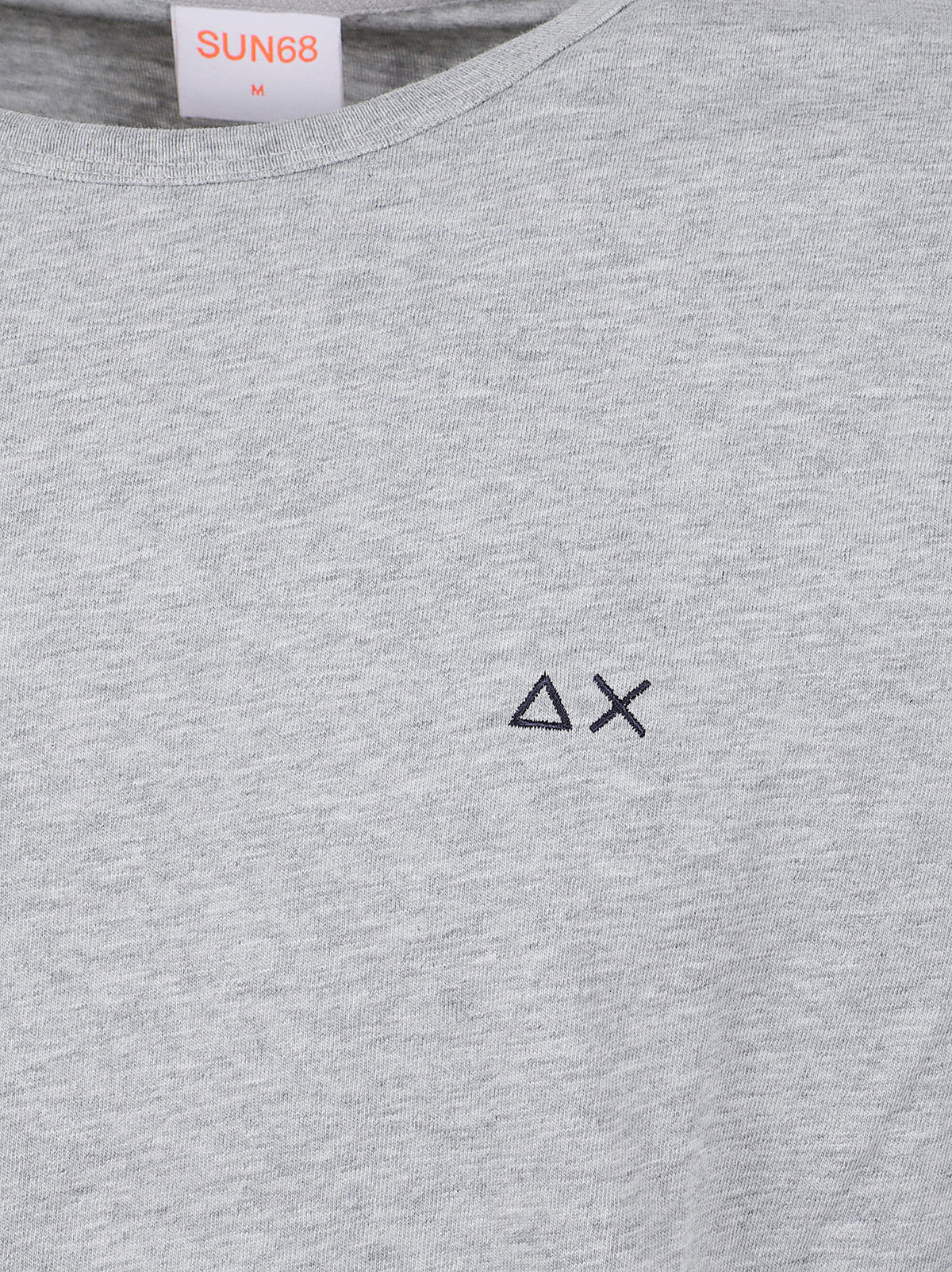 MAGLIA UOMO GIROCOLLO MANICA LUNGA - SUN68 <BR/> T46105 06 Grigio chiaro SUN68 