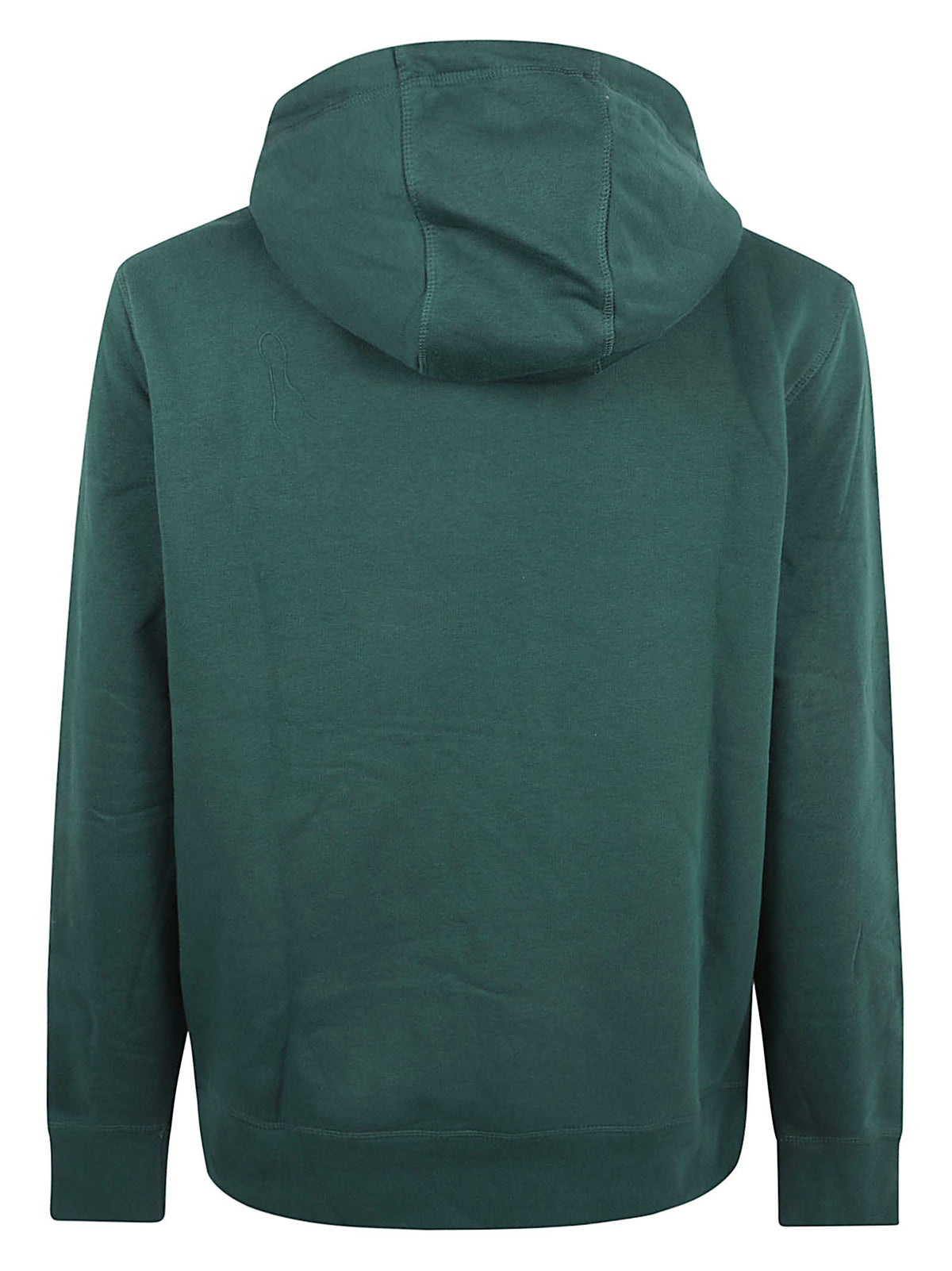 FELPA UOMO CON CAPPUCCIO TOMMY LOGO HOODY - TOMMY HILFIGER<BR/> MW0MW11599 L6K ORNAMENTAL GREEN TOMMY 1 LINEA 