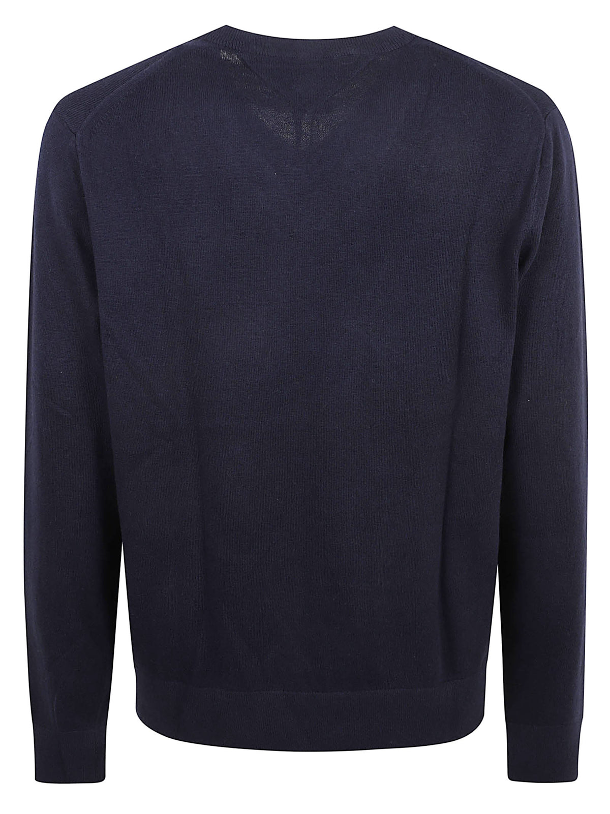MAGLIONE UOMO SCOLLO A V PIMA ORG CTN CASHMERE - TOMMY HILFIGER MW0MW28047 DW5 NAVY BLUE TOMMY 1 LINEA 