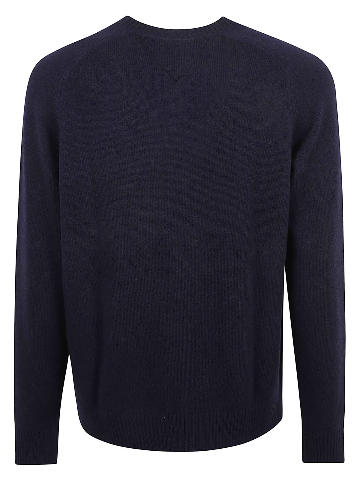 MAGLIONE GIROCOLLO UOMO LAMBSWOOL CREW NECK - TOMMY HILFIGER MW0MW36535 DW5 NAVY BLUE TOMMY 1 LINEA 