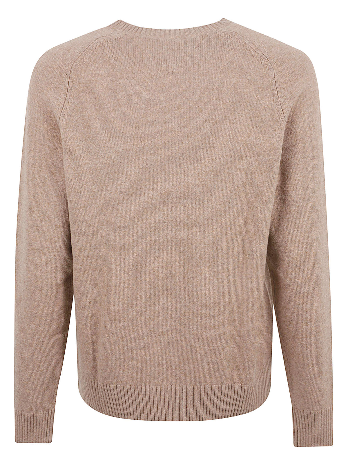 MAGLIONE GIROCOLLO UOMO LAMBSWOOL CREW NECK - TOMMY HILFIGER MW0MW36535 RFG SAFARI CANVAS HEATHER TOMMY 1 LINEA 