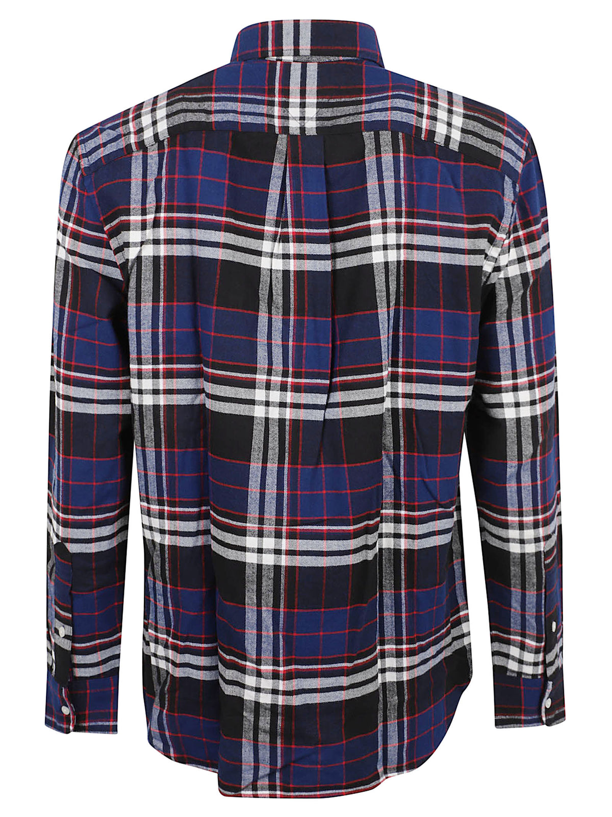 CAMICIA UOMO HERO FLANNEL TARTN CHCK RF SHIRT - TOMMY HILFIGER<BR/> MW0MW44592 0MS NAVY BLUE TOMMY 1 LINEA 