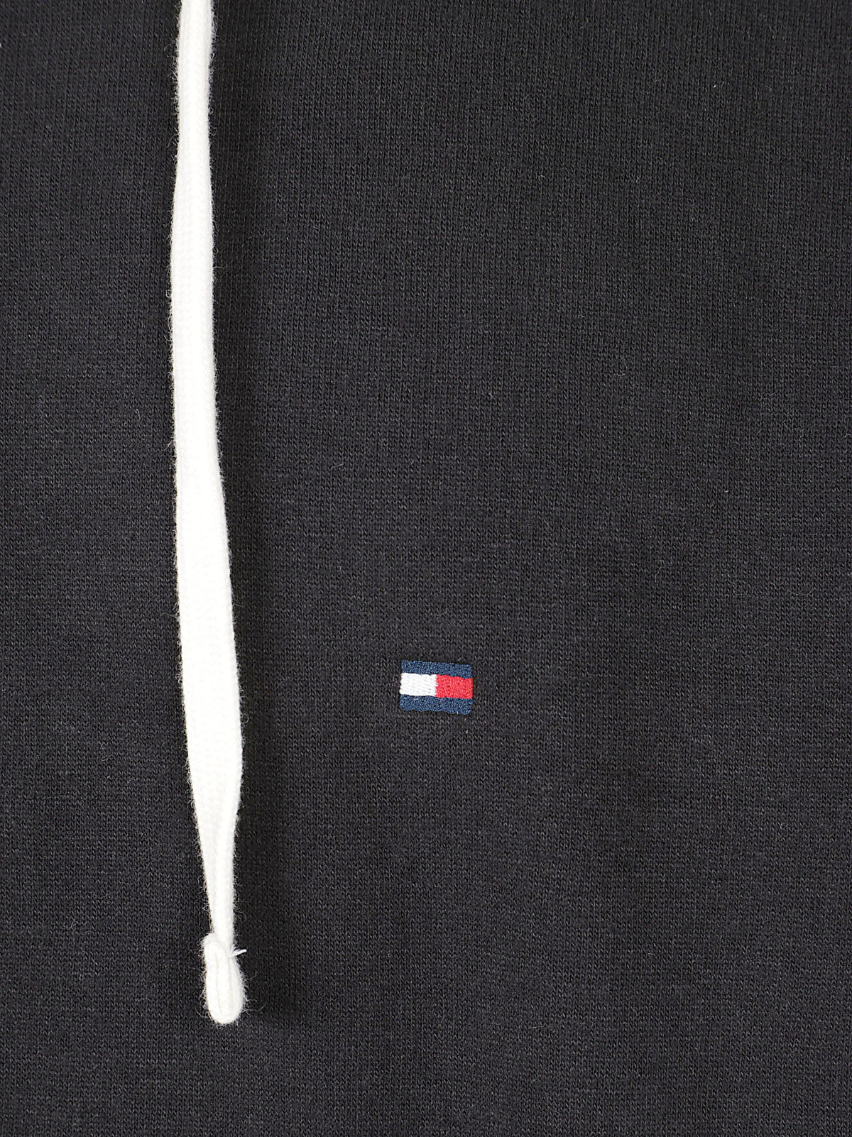 FELPA UOMO CON CAPPUCCIO ESSENTIAL FLEECE HOODED REG ZT - TOMMY HILFIGER <BR/> MW0MW44931 BDS Black TOMMY 1 LINEA 